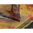 thumbnail image 3 of Ambesonne Autumn Quilted Coverlet 3 Pcs, Forest Trees Leaves, Queen Size, Orange Brown, 3 of 4