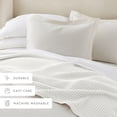 thumbnail image 5 of 100% Cotton Waffle Textured Soft Bed Blanket by Comfort Canopy, White, Queen, 5 of 8