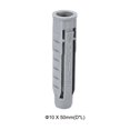 thumbnail image 2 of 75pcs 10mm x 50mm Plastic Expansion Pipe Column Concrete Anchor Wall Plug Gray for Home Garden DIY Application, 2 of 4