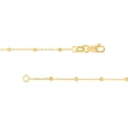 thumbnail image 3 of 14K Yellow Gold 20" 1.70mm Diamond Cut Bead & Cable Saturn Necklace - Women, 3 of 4