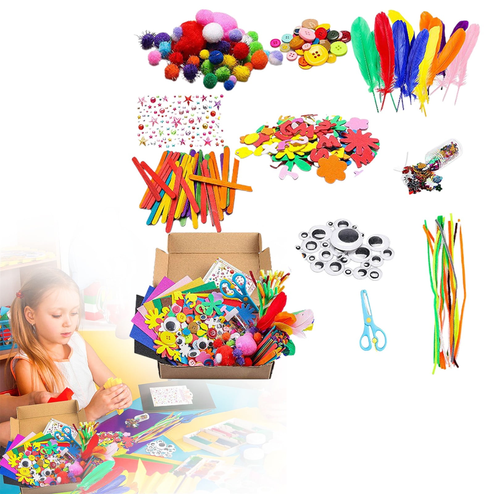 YAZHPA Early Education Toys Handmade Puzzle Toys Material Packages Creative DIY Toy Sets Handmade Toys,Christmas Birthday Gifts for Kids