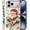 Christmas Santa Green Leaves Cute, variant on Case Compatible with iPhone 17 Pro Max,Scratch Resistant Hybrid 2-Layer Hard Shell Bright Phone Case,Raven Skull Gothic Dark