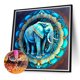 thumbnail image 5 of Pintura De Diamante 5D DIY Kit De Elefante De Taladro Redondo Completo Decoración 40x40cm, 5 of 9