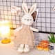 thumbnail image 1 of 2023 Cartoon / Cute / Soft / Rabbit Plush Toys / Long Ear Squint Plaid Skirt Rabbit Doll / Children's Birthday GiftWhite50cm Deng Xun unisex, 1 of 2