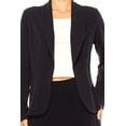thumbnail image 6 of Women's 2-Piece Solid Set Open Front Blazer and Matching Long Skirt, 6 of 7