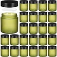 thumbnail image 1 of Frascos de vidrio Norme de 4 oz/120 ml con tapas a prueba de fugas, 36 unidades, color verde guisante, 1 of 6