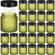 thumbnail image 1 of Frascos de vidrio Norme, 120 ml, 4 onzas, con tapas redondas a prueba de fugas, 24 unidades, 1 of 6