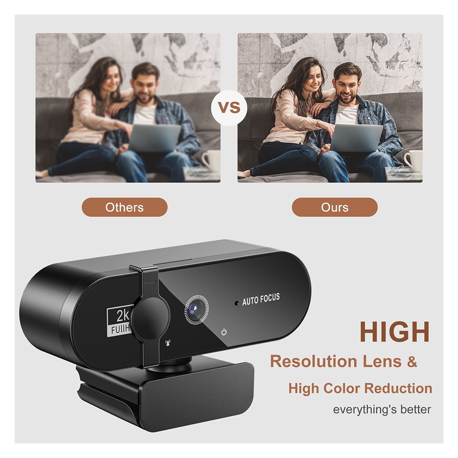 Webcam 4K 1080P Mini Camera 2K Full HD Webcam With Microphone 15-30fps USB Web Cam For PC Laptop Video Shooting Camera ,HD Video