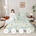 thumbnail image 4 of Manfei Kawaii Rustic Wildflower Full Size Comforter Sets 3-Piece,Cottagecore Blossom Bedding Comforter Set,1 Comforter and 2 Pillowcases,Reversible, 4 of 6