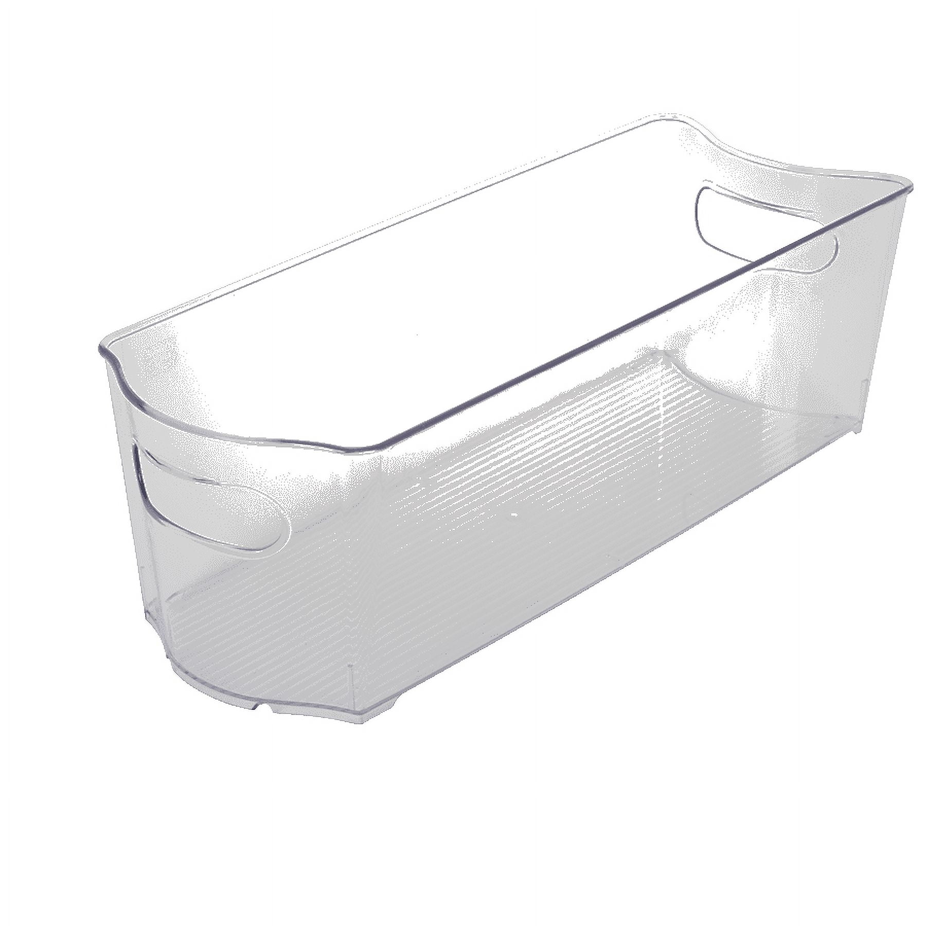 Mainstays Clear Closet and Laundry Organizer Storage Bin with Removable Dividers