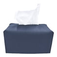 thumbnail image 1 of Cajón de pañuelos de cuero simple y colorido, bolsa de pañuelos de escritorio, caja de papel rectangular, 1 of 5