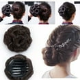 thumbnail image 6 of SEGO Elegant Chignon Clip in Hair Bun Extension Donut Claw Jaw Updo Synthetic Combs Curly Scrunchies, 6 of 6