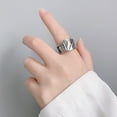 thumbnail image 2 of Playing Card Flush Adjustable Rings 925 Italy Silver Rings Hot A0, 2 of 4