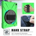 thumbnail image 3 of Dteck Case For Amazon Fire HD8 10th Generation / Fire HD 8 Plus 2020 Tablet, Heavy Duty Three Layer Rugged Hybrid Shockproof Case with 360 Rotating Stand / Hand Strap, Green, 3 of 7
