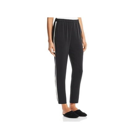 Eileen Fisher Long Silk - Eileen Fisher Womens Petites Silk Track Pants B/W PL