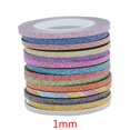 thumbnail image 4 of Soidarity Nuevo conjunto de pegatinas de cinta de línea de rayas de uñas de 14 colores brillantes decoraciones artísticas para Gel de esmalte de uñas Type9 NO9 Soidarity MJ0981-01, 4 of 5