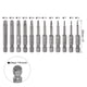 thumbnail image 2 of Juego de 12 piezas de puntas de destornillador de seguridad Torx T5-T40 Uxcell de acero S2, magnético, resistente a manipulaciones, de 2" de largo, 2 of 5