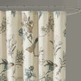 thumbnail image 2 of Quincy Printed Cotton Shower Curtain Khaki 72x72", 2 of 5