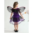 thumbnail image 3 of 3-13Y Girls Halloween Carnival Party Witch Bat Cosplay Dress Toddler Teens Halloween Costume Dress Up Outfits, 3 of 9