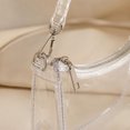 thumbnail image 5 of Stadium Approved Clear Hobo Shoulder Bag Waterproof SeeâThrough Transparent Purse With Zipper For Concert Sports Party Wedding Events(White-14x19.5x7cm), 5 of 5