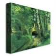 thumbnail image 2 of Trademark Art "The Little Bridge - Pontoise - 1875" Canvas Art by Camille Pissarro, 2 of 2