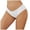 White, variant on COMVALUE Seamless Underwear for Women, Low-Rise Hipster Wave Edge Bikini Panties, No-Show Cheeky Style (Blue, XL)