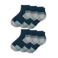 thumbnail image 1 of OTECKA Unisex Performance Quarter Socks with Moisture-Wicking - Cushion Comfort Quarter Socks, Blue - 6 Packs, Small-Medium, 1 of 5
