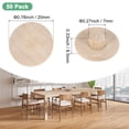 thumbnail image 3 of Uxcell Paquete de 50 Tapones de Madera para Agujeros de Tornillos, 20 x 7mm Tapones de Madera de Haya con Cabeza Plana Cubierta Decorativa de Madera, 3 of 6