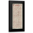 thumbnail image 1 of Wolk, Lisa 12x24 Black Modern Framed Museum Art Print Titled - Family Sentiments, 1 of 5