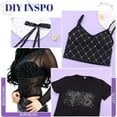 thumbnail image 5 of 6800Pcs Black Hotfix Rhinestones for Clothing, 2-5mm Mixed Sizes Iron On Flatback Glass Gems for Crafts, Bedazzling Crystals Black Rhinestones for Crafting Hats Shoes Fabric Nail Art, 5 of 8