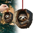 thumbnail image 2 of 1 Pcs Christmas Tree Animal Ornaments,Woodland Christmas Decorations,Xmas Tree Acrylic Hanging Decor, for Fall Home Decor,Fall Table Centerpieces or Autumn Harvest Festival Display(H), 2 of 9