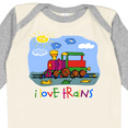 thumbnail image 4 of Inktastic I Love Trains Boys or Girls Long Sleeve Baby Bodysuit, 4 of 5