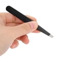 thumbnail image 4 of Juego de pinzas profesionales de acero inoxidable, la mejor precisión para cejas, color negro, cuatro piezas., 4 of 4