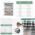 thumbnail image 6 of Spring Flowers Tie Up Curtains 45 Inches Long, Kitchen Window Curtains Over Sink, Farmhouse Black Plaid Wood Grain Small Window Curtains Shade Balloon Curtains Valances for Bedroom/Cafe 34"x45", 6 of 8