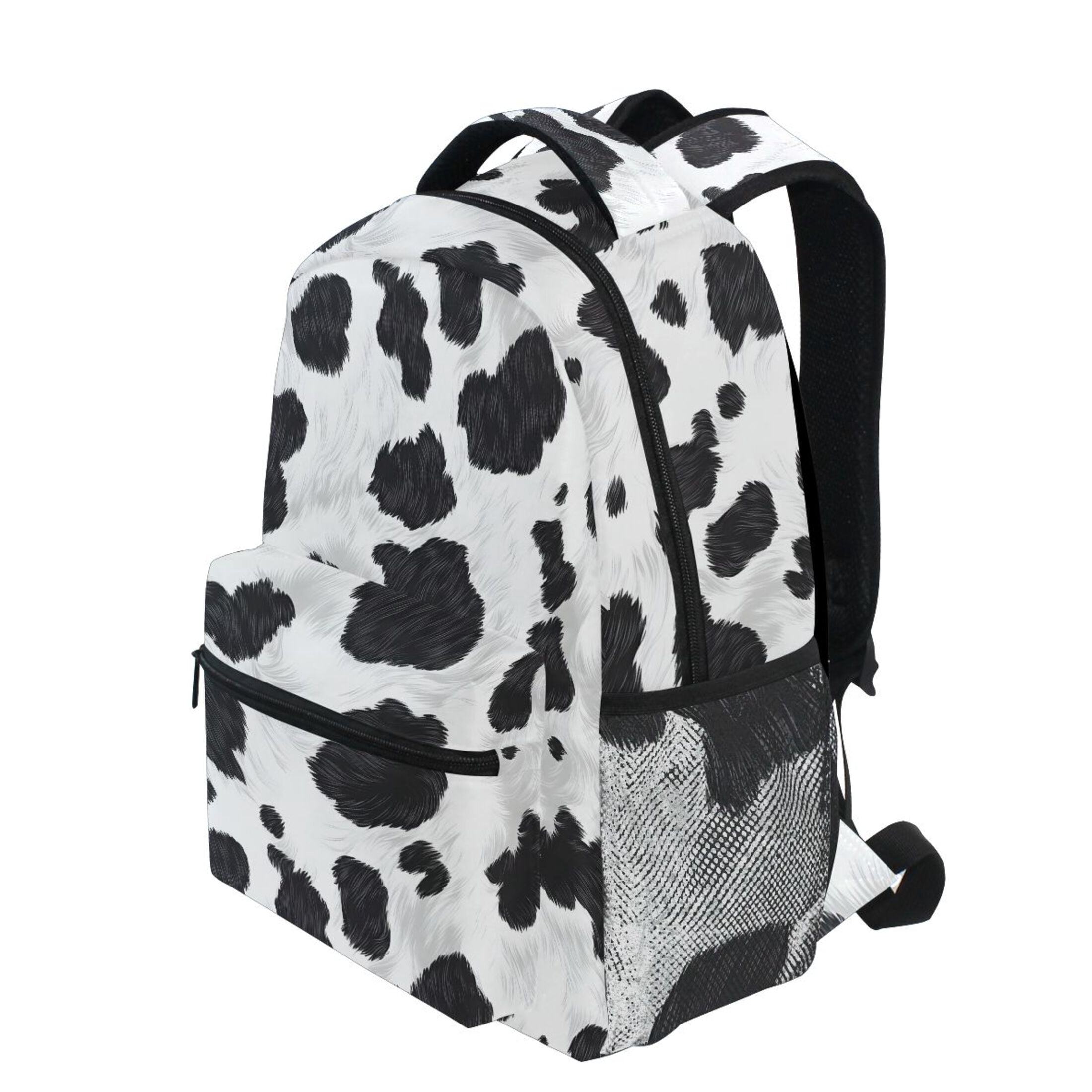 ALAZA Stylish Backpack Cow Print Elementary Bookbag Personalized Laptop School Bags Travel Daypack