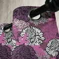 thumbnail image 3 of Ambesonne Dahlia Grommet Curtain, Large Floral Petals Bud, 50" x 72", Pale Pink Eggplant White, 3 of 6