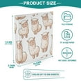 thumbnail image 4 of ALAZA Cute Llama Sheep 3 Ring Binder 1.5 Inch Three Ring Office Binders w/ clipboard & 3 pockets, Hold 200 Sheets, 1 pc, 4 of 7