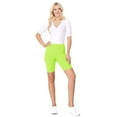 thumbnail image 4 of Women's High Waist Workout Shorts Activewear Stretch Biker Fit, 4 of 4