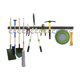 thumbnail image 4 of Sistema De Almacenamiento De Herramientas Ajustable De 64 Pulgadas, 16 Ganchos, Soporte De Pared, Almacenamiento De Garaje, Organizador De Herramientas De Jardín Yuarrent HA027766-01, 4 of 5