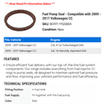 thumbnail image 2 of Fuel Pump Seal - Compatible with 2009 - 2017 Volkswagen CC 2010 2011 2012 2013 2014 2015 2016, 2 of 2