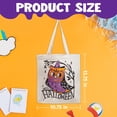 thumbnail image 7 of Joyfy 3 Pcs 13.75" Halloween Trick or Treat Bags with Handles, Reusable Canvas Gift Bag for Party Favor Supplies,Halloween Bags for Kids, 7 of 7