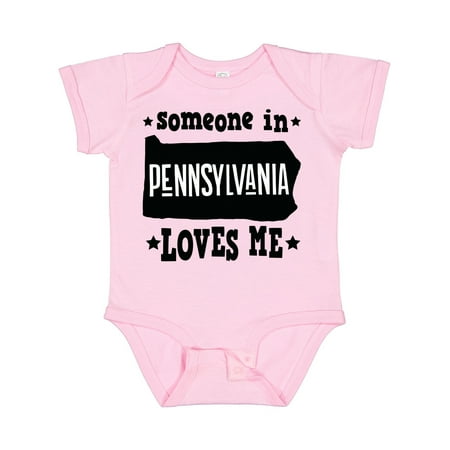 

Inktastic Someone in Pennsylvania Loves Me Boys or Girls Baby Bodysuit