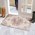 thumbnail image 5 of Retro Door Mat, 17 X 30 Inch Boho Pink Carpet Welcome Doormat Decorative Home Floor Mat, Non Slip Rubber Back and Strong Water Absorption for Outdoor Indoor Entrance Decor, 5 of 6