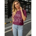 thumbnail image 5 of VILOVE Be Kind Graphic Tees Women Teacher Shirts Funny Inspirational Blessed Short Sleeve T Shirts, 5 of 5