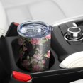 thumbnail image 5 of 20 Oz Pioneer Flower Coffee Tumbler Double Wall Insulated Stainless Steel Water Bottle | Metal Reusable Thermoses Flask with Cup Cap | Leak & Sweat Proof with Anti-Dust Lid, 5 of 7