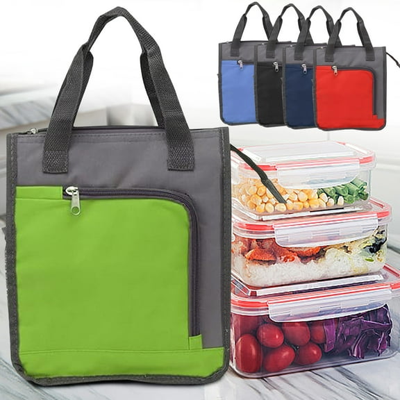 5Pcs Insulated Picnic Bag under $5! Yrmaups Insulated Picnic Bag for Food Delivery, Foldable Cooler Bag for Beach, Thermal Lunch Bag for Travel, Leak Proof Food Bag for Outdoor