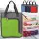 thumbnail image 1 of Bolsa isotérmica de picnic (1 unidad), bolsa nevera plegable de gran capacidad con compartimentos térmicos para comida a domicilio y comidas al aire libre (negra)., 1 of 9