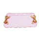 thumbnail image 1 of Rectángulo retro Bowknot Pequeño plato de joyería decorativo Holer Bandeja Plato para postre Pastel Café Decoración del hogar (Violeta), 1 of 6