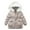 Beige, variant on Luogg Snow Children Hoodie Jacket Winter Thick Outwear Warm Zip Girls Kids Coats Girls Coat&jacket Kids Snowsuit Size L