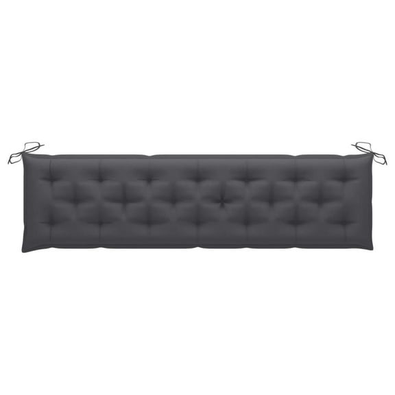 vidaXL Garden Bench Cushion Anthracite 78.7"x19.7"x2.8" Fabric, 314980
